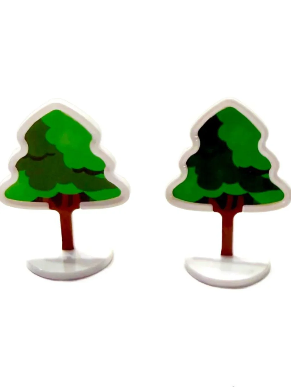 Mini Road Construction Traffic Sign & Cone Set with Trees – Toy Accessories